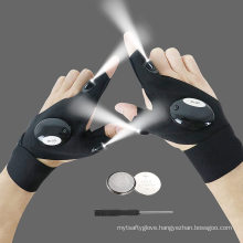 LED Flashlight Glove for Fishing Repairing